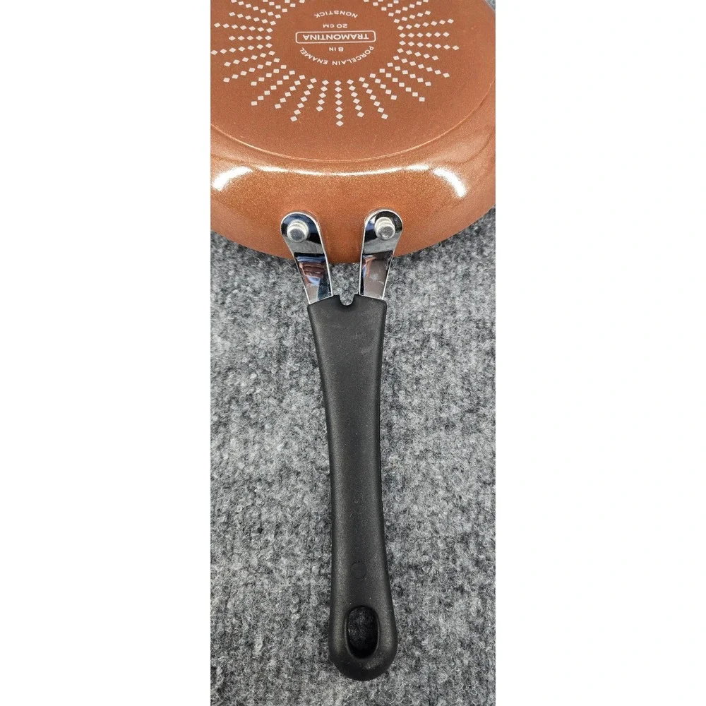Tramontina Frying Pan 8 Inch Copper Porcelain Enamel Nonstick Skillet Cookware